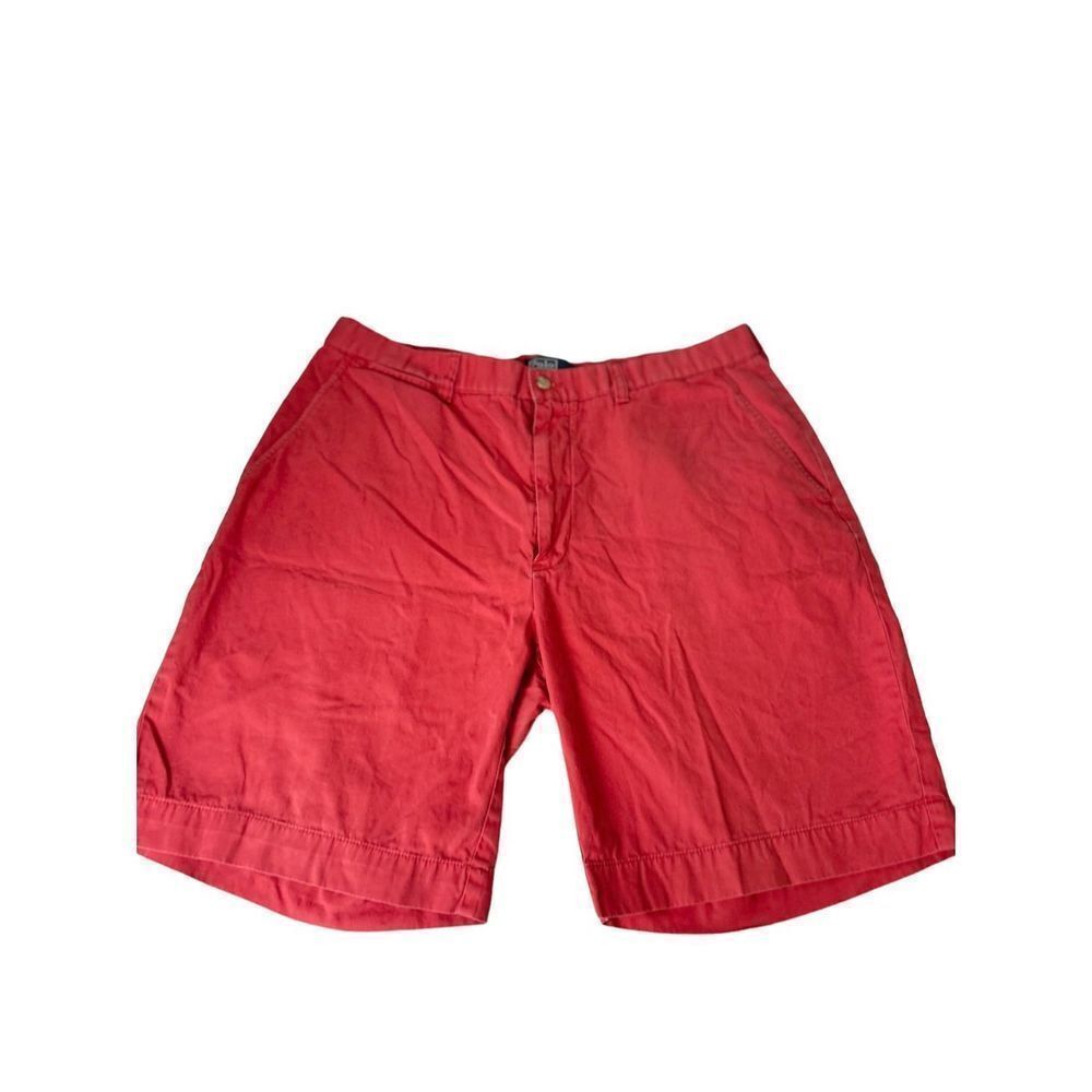Polo Ralph Lauren size 36 red khaki shorts 9” inseam